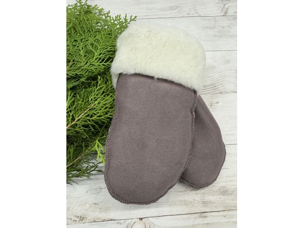 Рукавички дитячі з овечої вовни від 6 до 8 років