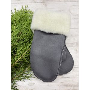 Рукавички дитячі з овечої вовни від 6 до 8 років