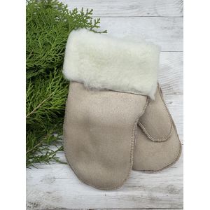 Рукавички дитячі з овечої вовни від 6 до 8 років