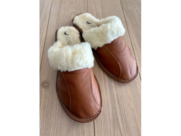 Домашні жіночі капці з овечої шерсті, 37 розмір 39