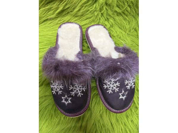 Домашні капці з овечої шерсті 36 розмір уцінка виробничий брак