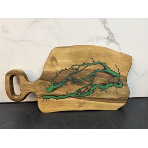 Дерев'яна дошка для нарізки продуктів 42х22 см