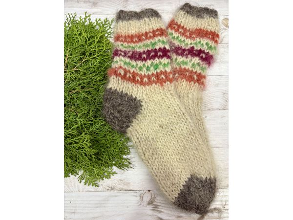 Гуцульські Шкарпетки з овечої шерсті чоловічі шкарпетки 41-43