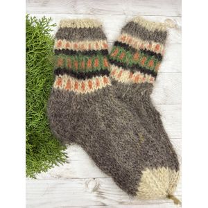 Гуцульські шкарпетки з овечої шерсті розмір 42-44 вовняні шкарпетки ручної роботи