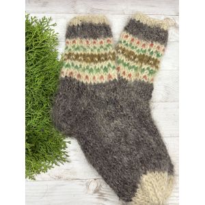 Гуцульські шкарпетки з овечої шерсті розмір 42-44 вовняні шкарпетки ручної роботи