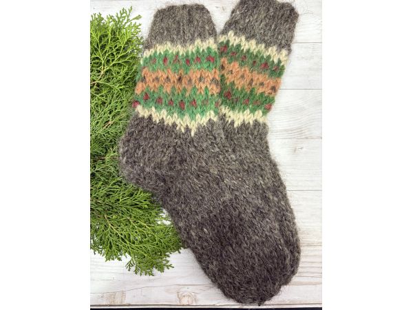 Гуцульські Шкарпетки з овечої шерсті чоловічі шкарпетки 41-43