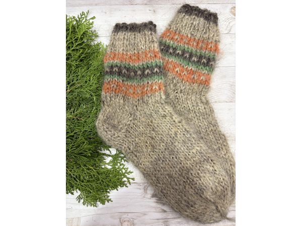 Гуцульські Шкарпетки з овечої шерсті чоловічі шкарпетки 41-43