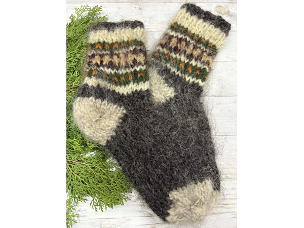 Гуцульські шкарпетки жіночі з овечої вовни 36-39 розмір