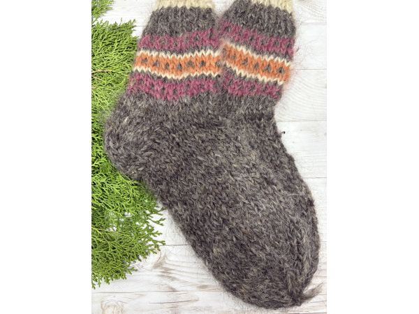 Гуцульські Шкарпетки з овечої шерсті 40-42 розмір