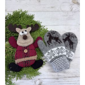 Рукавички дитячі від 2 до 5 років сірий колір