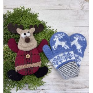 Рукавички дитячі від 2 до 5 років блакитний колір