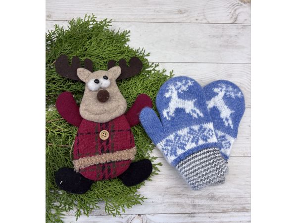 Рукавички дитячі від 2 до 5 років блакитний колір