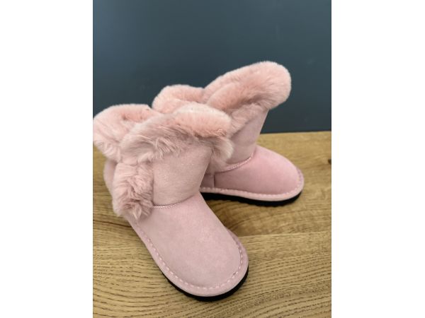 Угги дитячі натуральний замш, рожеві Paliament 29