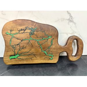 Дерев'яна дошка для нарізки продуктів 44х25 см