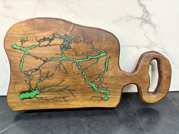 Дерев'яна дошка для нарізки продуктів 44х25 см