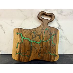 Дерев'яна дошка для нарізки продуктів 35х32 см