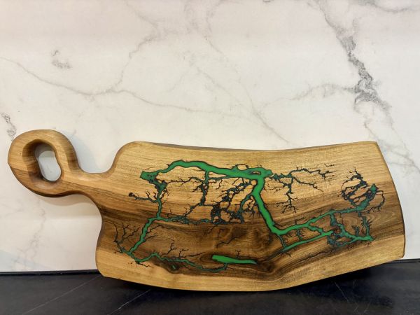 Дерев'яна дошка для нарізки продуктів 46х17 см