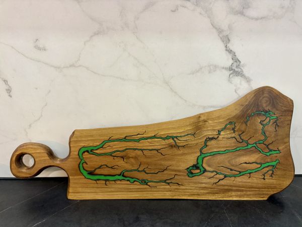 Дерев'яна дошка для нарізки продуктів 53х21 см