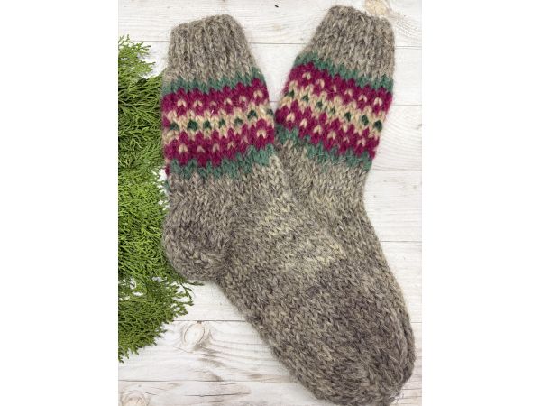 Гуцульські Шкарпетки з овечої шерсті 40-42 розмір