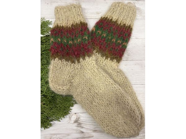 Гуцульські Шкарпетки з овечої шерсті 40-42 розмір