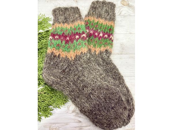 Гуцульські Шкарпетки з овечої шерсті 40-42 розмір