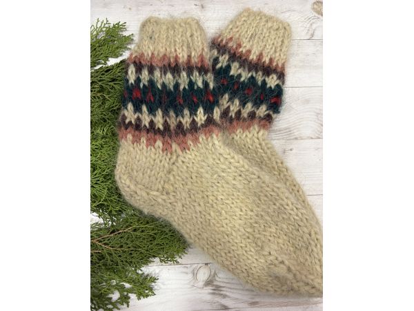 Гуцульські Шкарпетки з овечої шерсті чоловічі шкарпетки 41-43