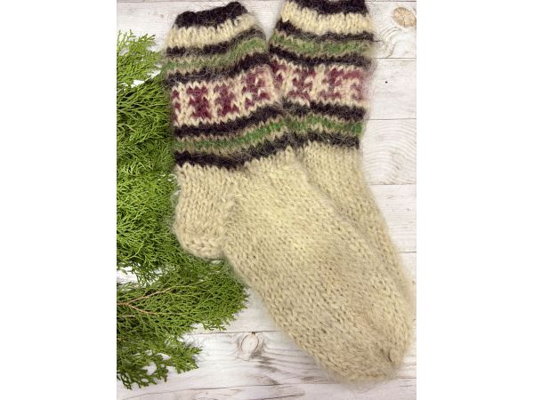 Гуцульські Шкарпетки з овечої шерсті чоловічі шкарпетки 41-43