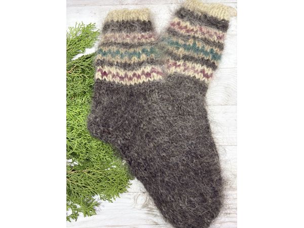 Гуцульські Шкарпетки з овечої шерсті розмір 42-44