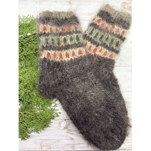 Гуцульські шкарпетки з овечої шерсті розмір 42-44 вовняні шкарпетки ручної роботи