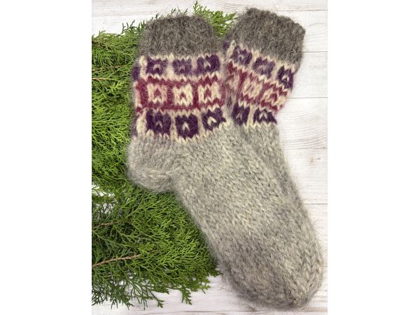 Гуцульські шкарпетки жіночі 39-41 розмір ручна робота натуральна вовна
