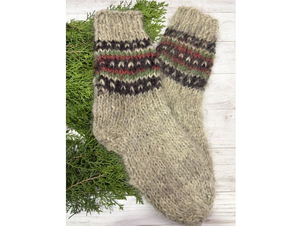 Гуцульські шкарпетки жіночі 39-41 розмір ручна робота натуральна вовна