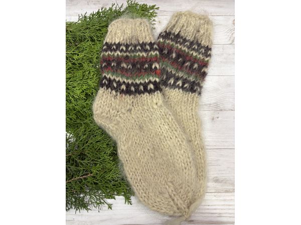 Гуцульські шкарпетки жіночі 39-41 розмір ручна робота натуральна вовна