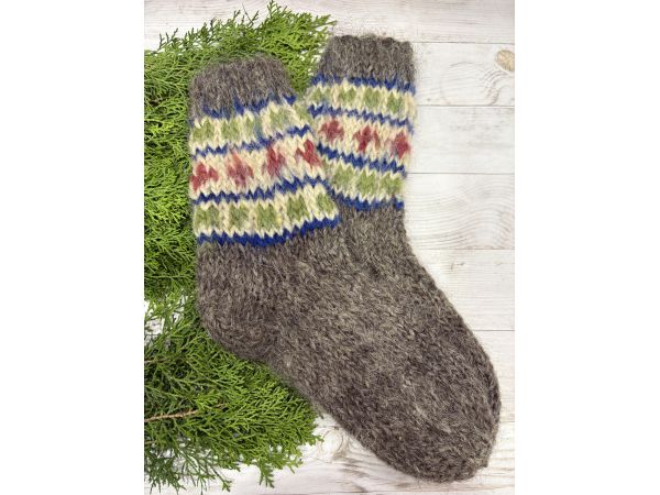 Гуцульські шкарпетки жіночі 39-41 розмір ручна робота натуральна вовна