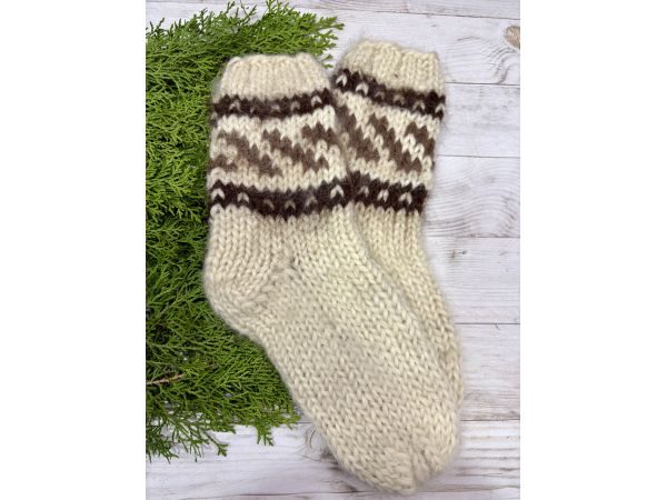 Гуцульські шкарпетки жіночі з овечої вовни 36-39 розмір