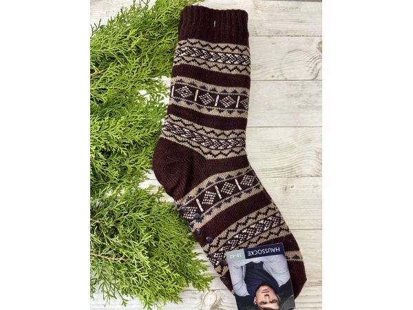 Шкарпетки чоловічі носки овчина орнамент розмір 39-42 розпродаж