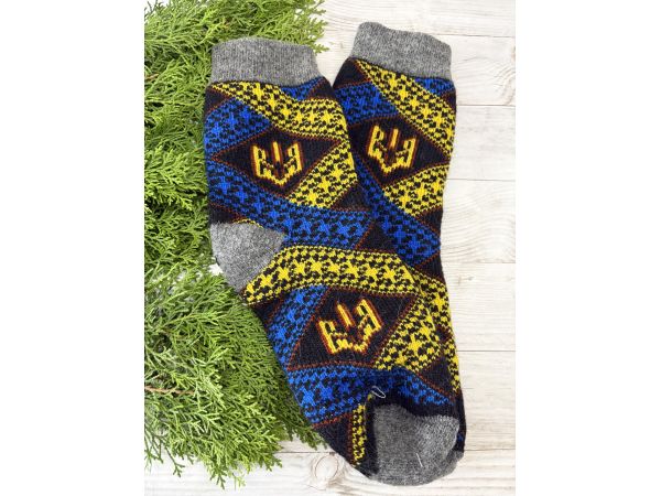 Шкарпетки жіночі з овечої шерсті, герб