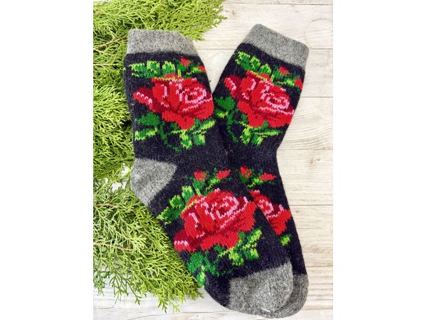 Шкарпетки жіночі з овечої шерсті