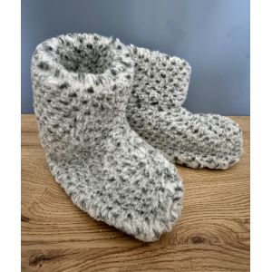 Чуні з овечої шерсті, сірі