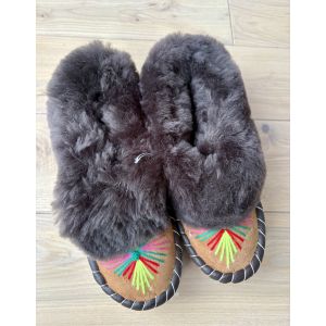 Закопанки, хутряні жіночі капці, капці з овечої вовни 40 розмір