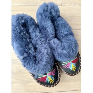 Закопанки, хутряні жіночі капці, капці з овечої вовни 41 розмір