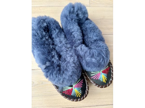 Закопанки, хутряні жіночі капці, капці з овечої вовни 41 розмір