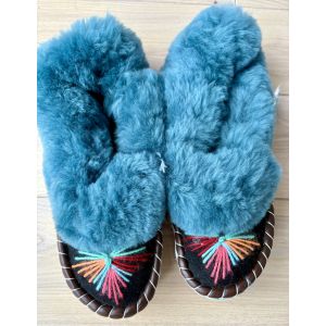 Закопанки, хутряні жіночі капці, капці з овечої вовни 41 розмір