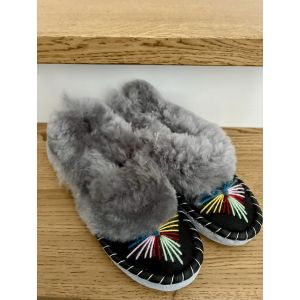 Закопанки, хутряні жіночі капці, капці з овечої вовни  38 розмір