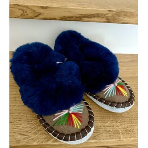 Закопанки, хутряні жіночі капці, капці з овечої вовни  38 розмір