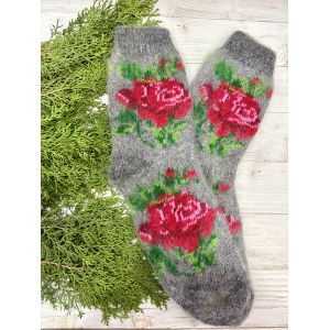 Шкарпетки жіночі з козячого пуху Троянди