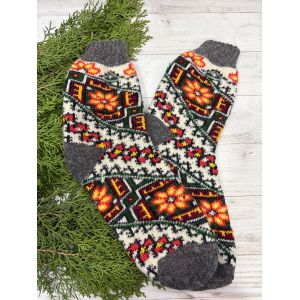 Шкарпетки жіночі з овечої шерсті Орнамент