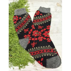 Шкарпетки жіночі з овечої шерсті Орнамент