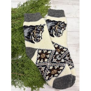 Шкарпетки жіночі з овечої шерсті  Коник