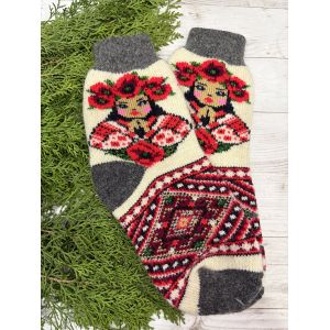 Шкарпетки жіночі з овечої шерсті Україночка