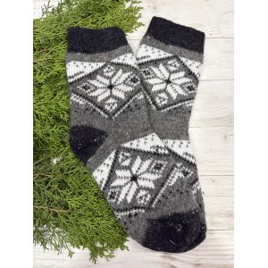 Шкарпетки жіночі з овечої шерсті Орнамент